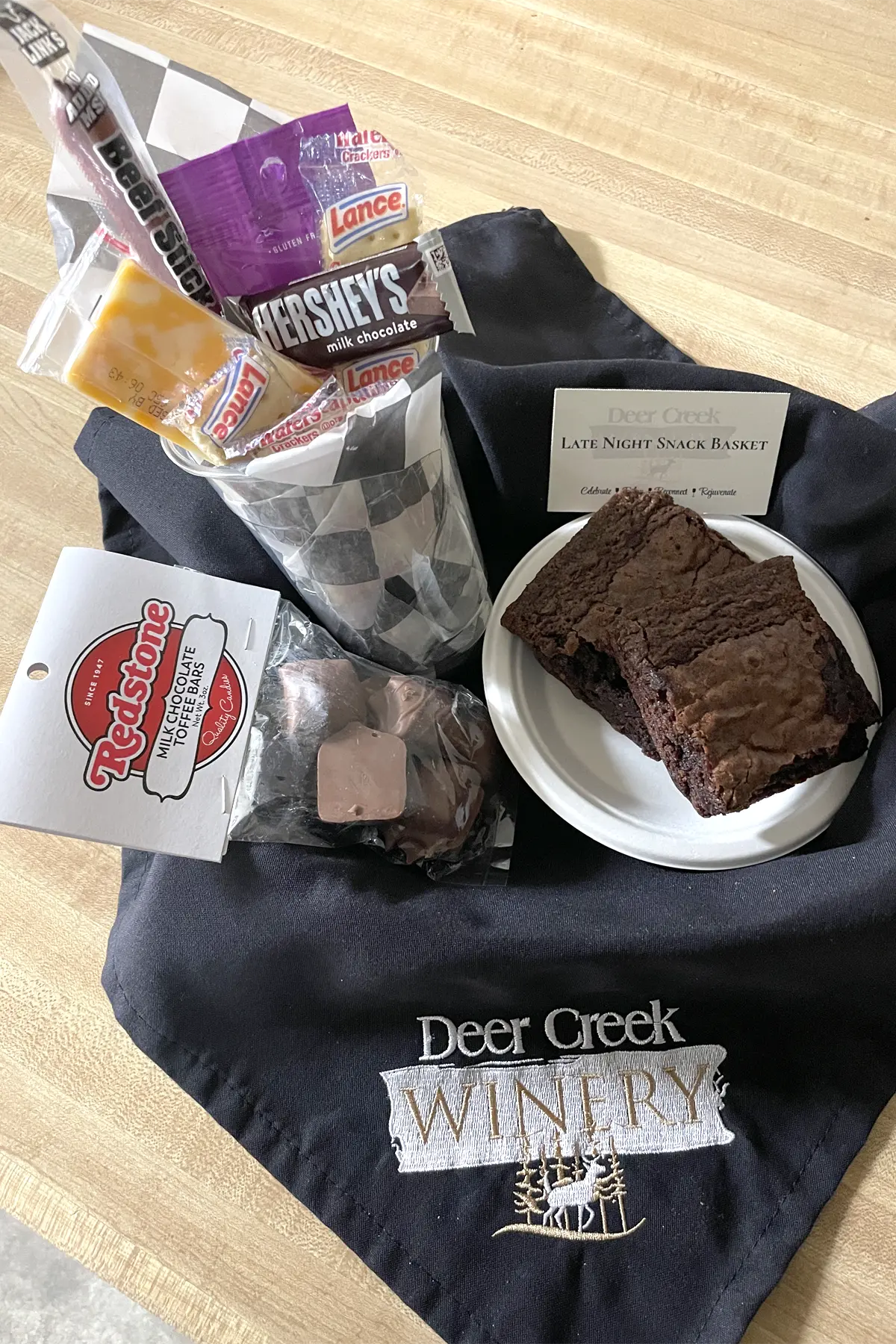 late night night basket lodging addon at deer creek winery