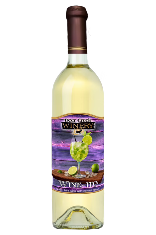 Wine-ito wine bottle with mint and lime cocktail-inspired design
