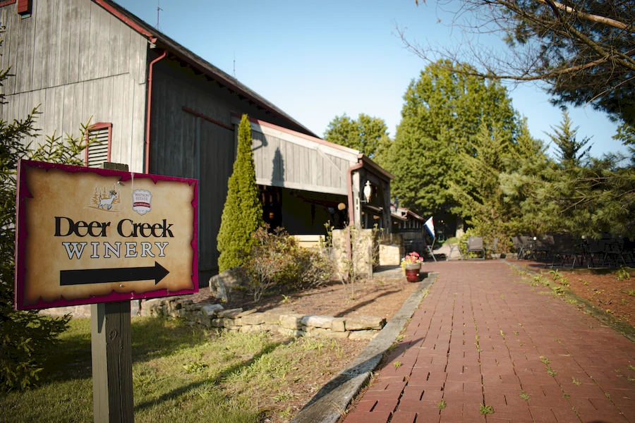 Rustic Wedding Uniontown, PA | Watson Estate near Pittsburgh pathway in front of the barn leading to the winery