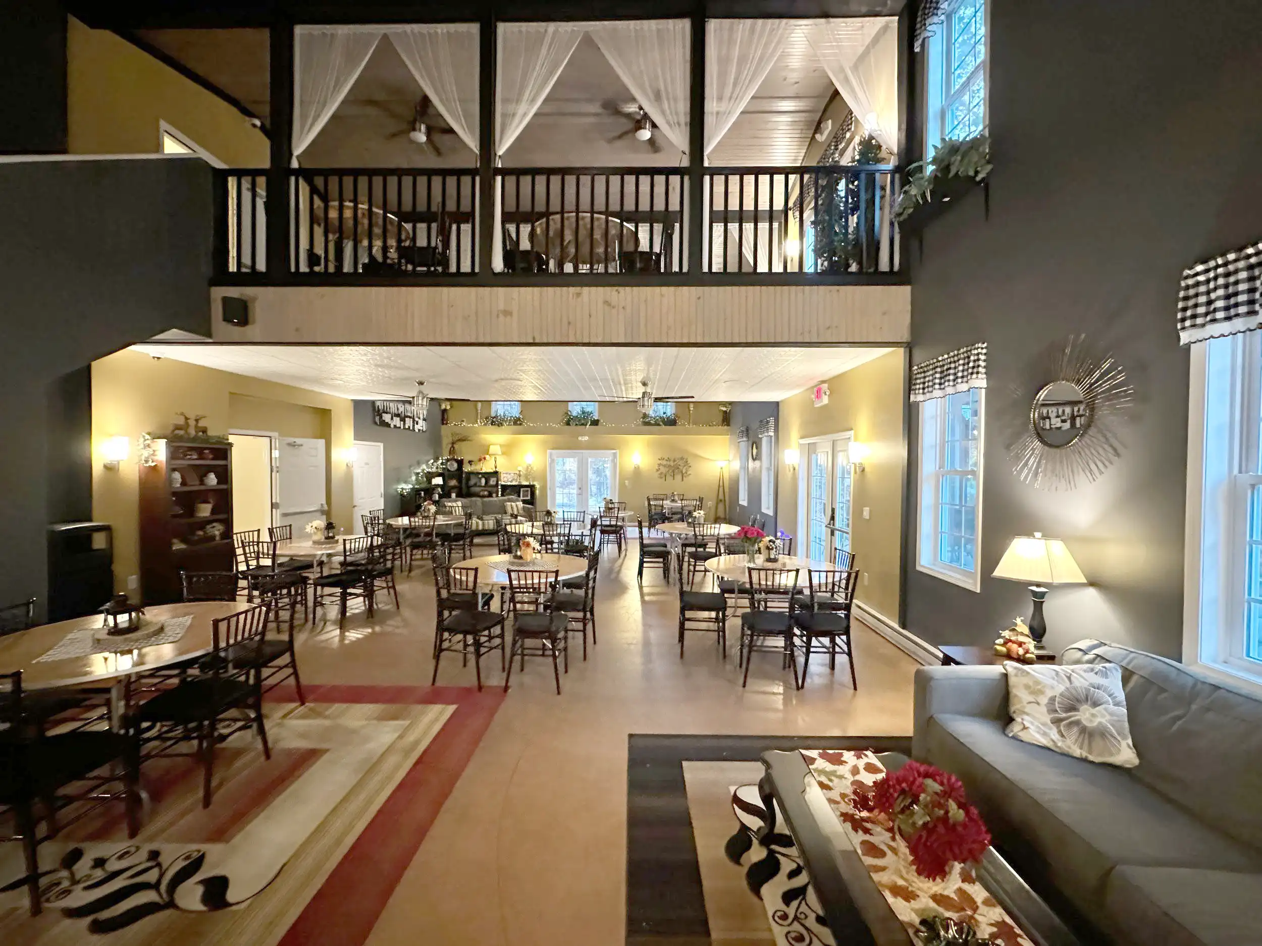 Compare Estates The Gathering Place & Upper Mezzanine at The Inn Event Center at Deer Creek Winery at Brooks Estate
