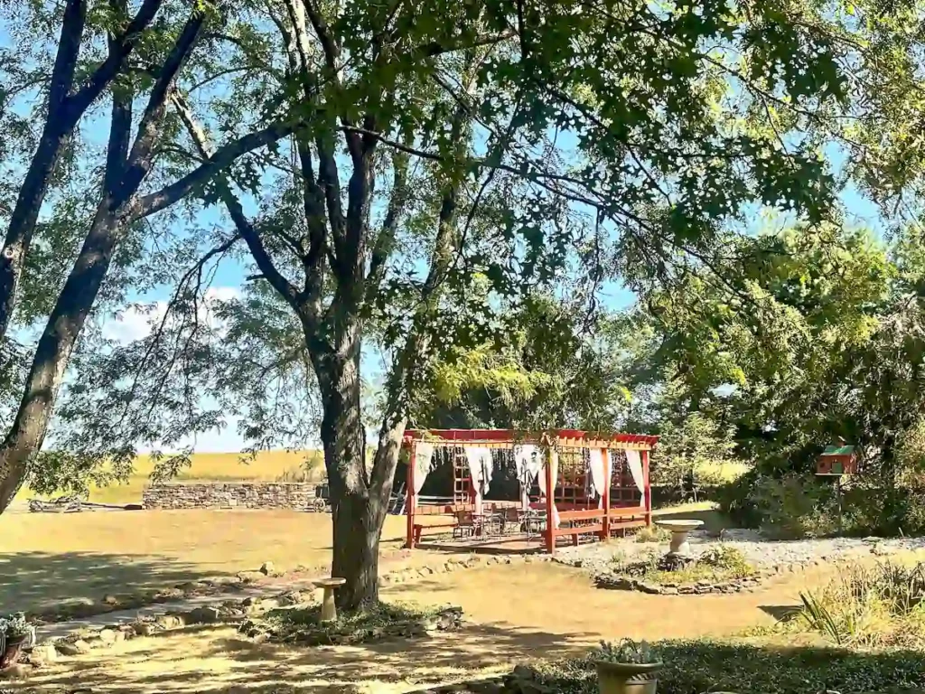 Host An Event at Watson Estate gazebo from the courtyard watson estate