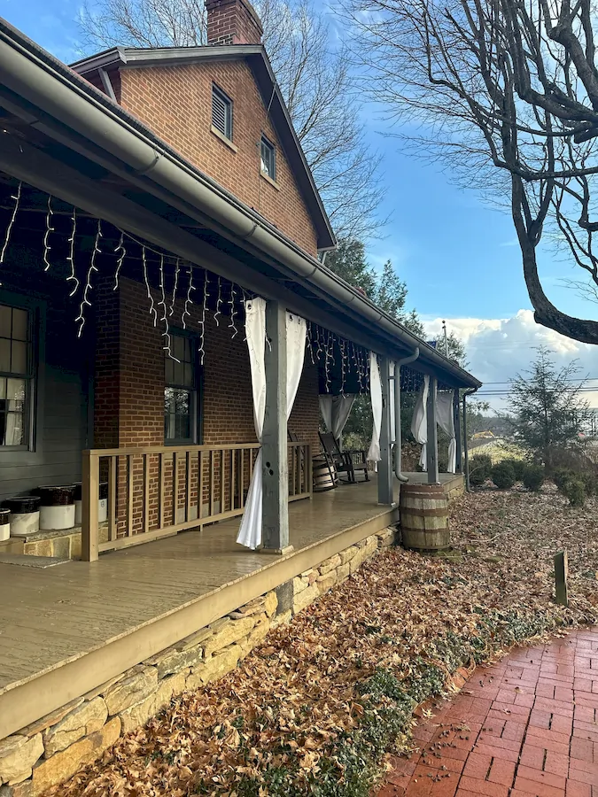 Host An Event at Watson Estate WE. side porch of Estate House