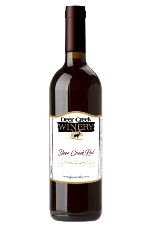 Deer Creek Red sweet red blend wine bottle