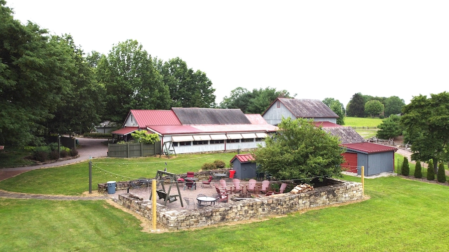Summer Getaways Start at Watson Estate in Pennsylvania's Laurel Highlands firepit at watson estate
