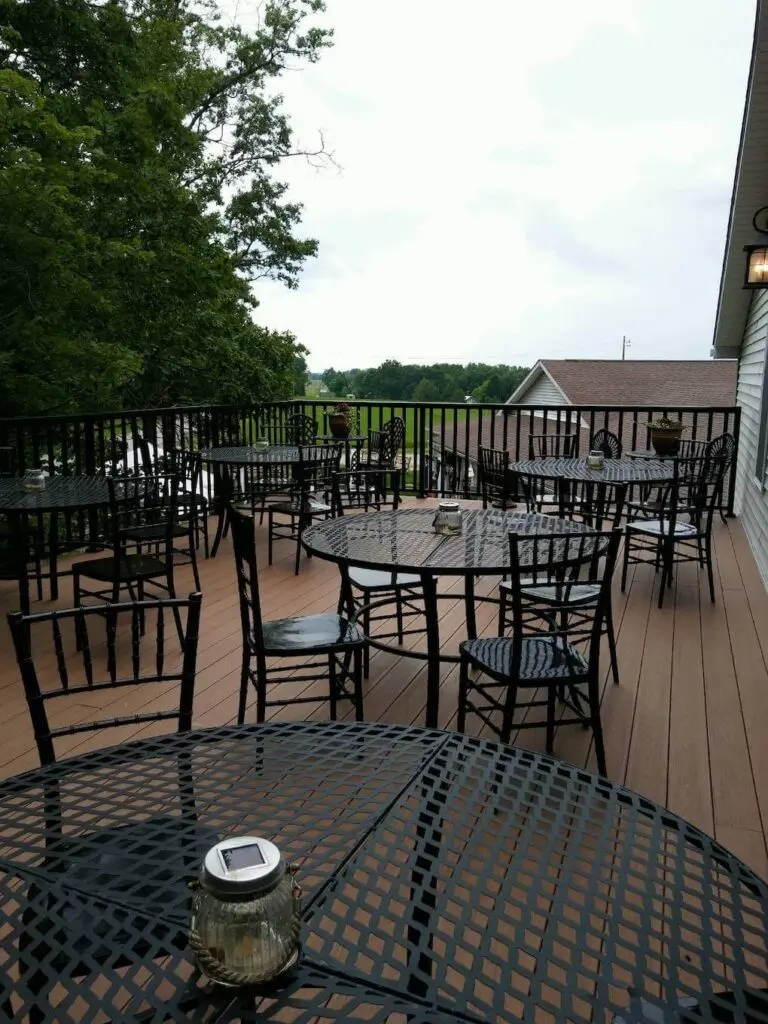 The Gathering Place Deck at The Inn Event Center at Deer Creek Winery at Brooks Estate