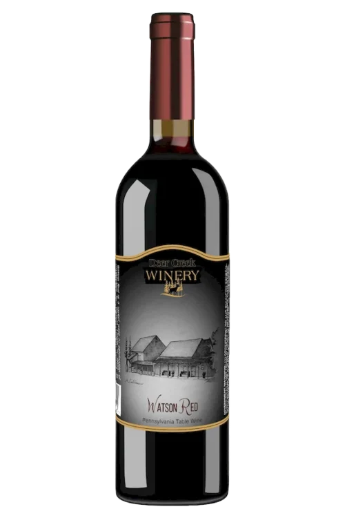 Watson Red sweet red wine bottle from Deer Creek Winery