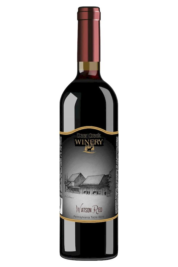Watson Red sweet red wine bottle from Deer Creek Winery