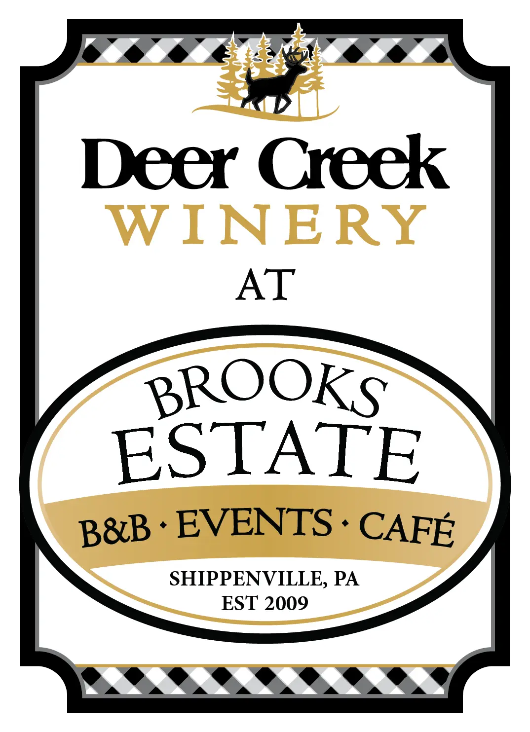 Compare Estates deer creek winery at brook estate logo