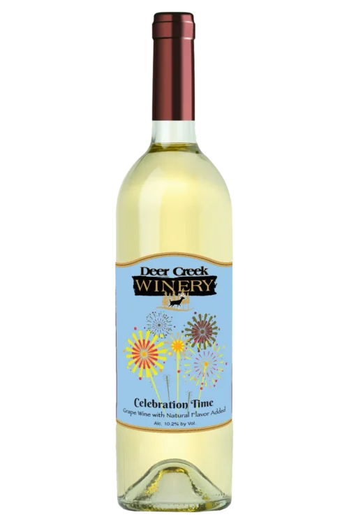 celebration time white sweet blend wine deer creek wine