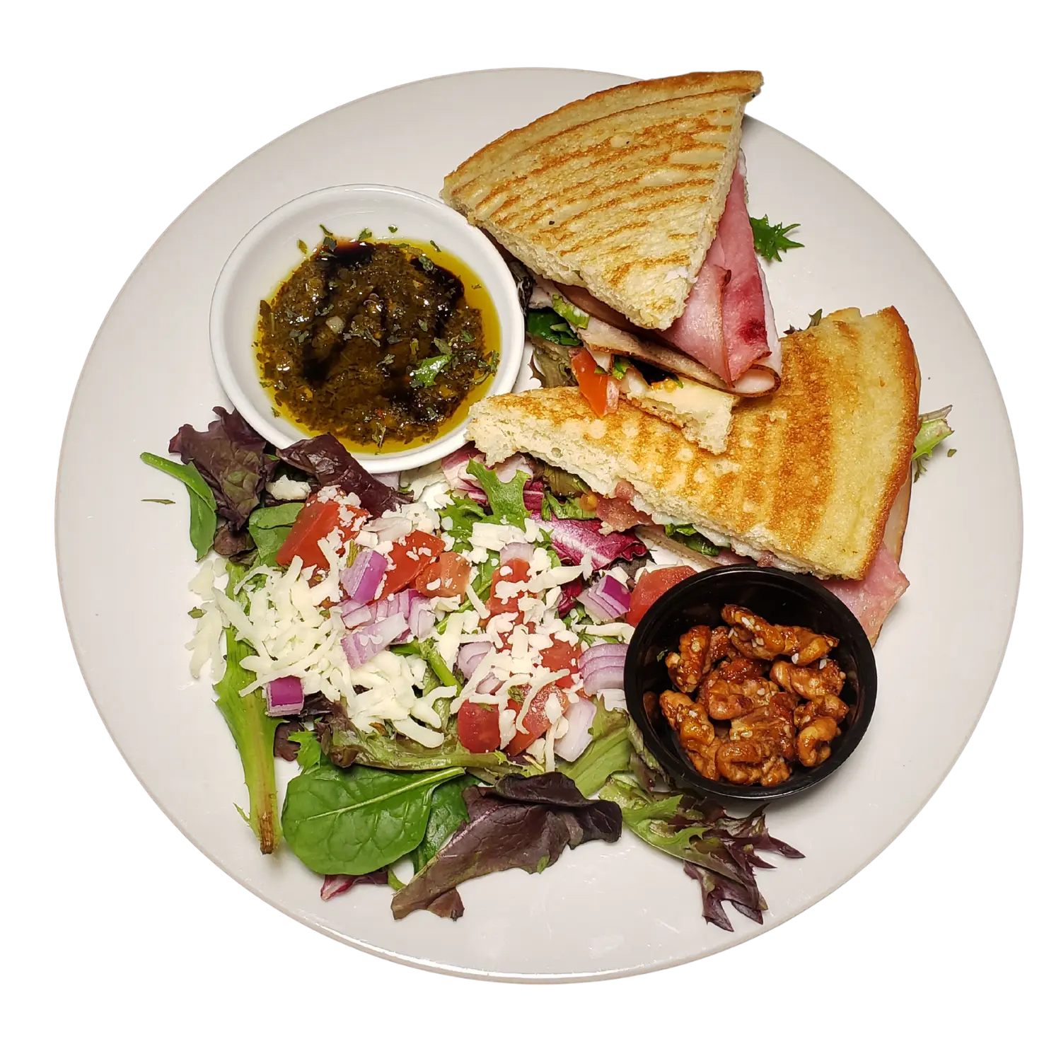Italian Wedgie flatbread sandwich — a Pennsylvania favorite at Deer Creek Winery Café