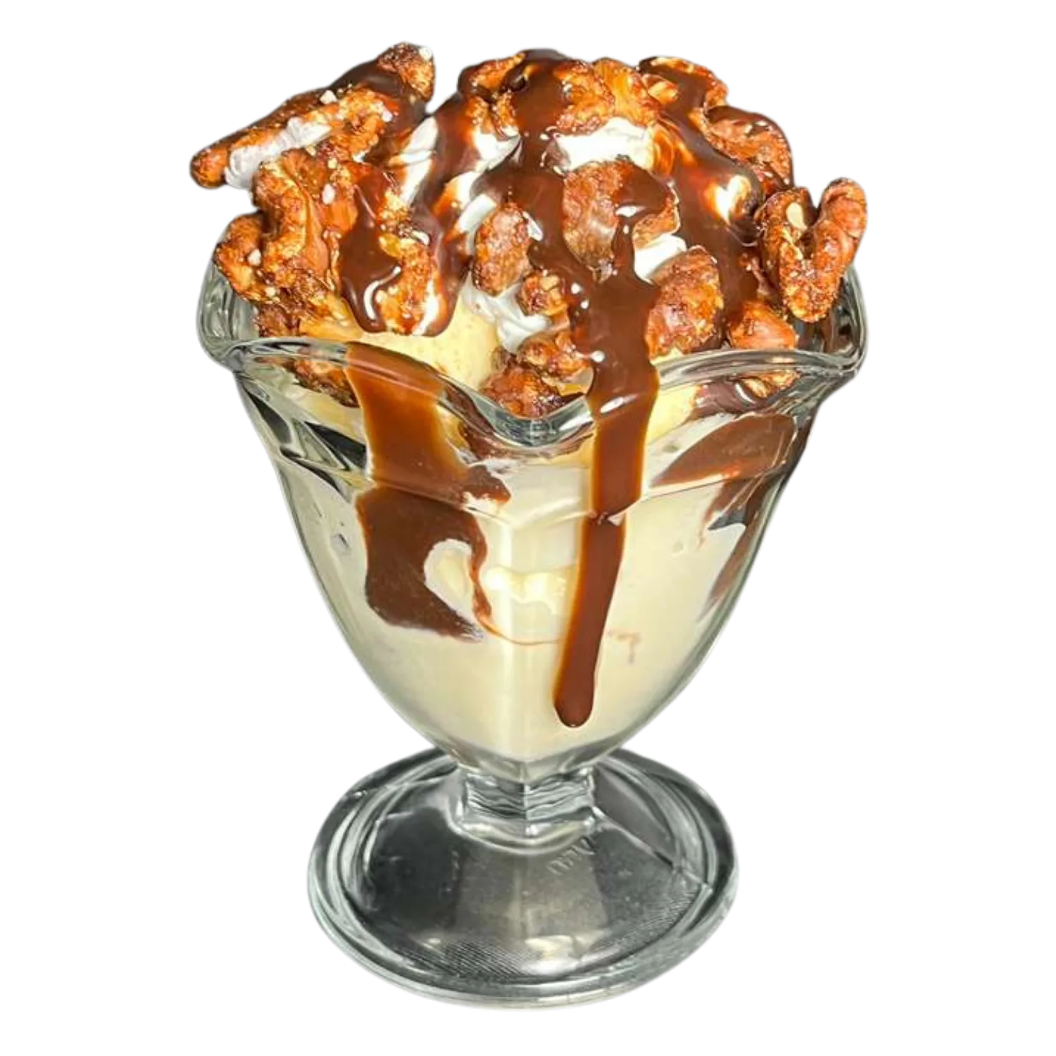 Winery Sundae with ice cream, whipped cream, and your choice of topping at Deer Creek Winery Café