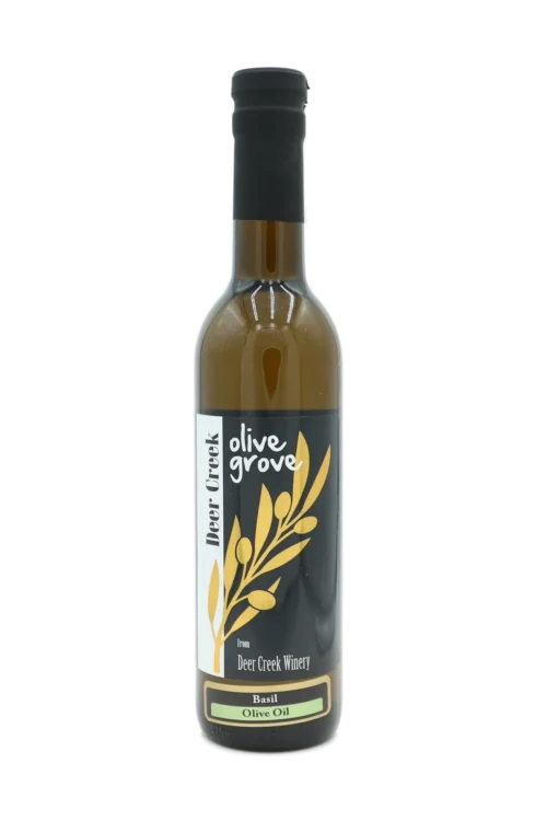 Basil Olive Oil bottle from Deer Creek Olive Grove at Deer Creek Winery in Pennsylvania