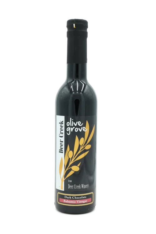 Dark Chocolate Balsamic Vinegar bottle from Deer Creek Olive Grove at Deer Creek Winery in Pennsylvania