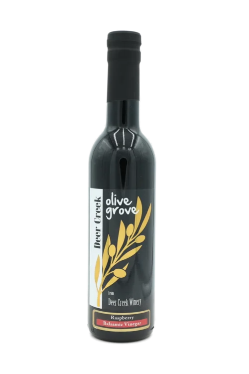 Raspberry Balsamic Vinegar bottle from Deer Creek Olive Grove at Deer Creek Winery in Pennsylvania