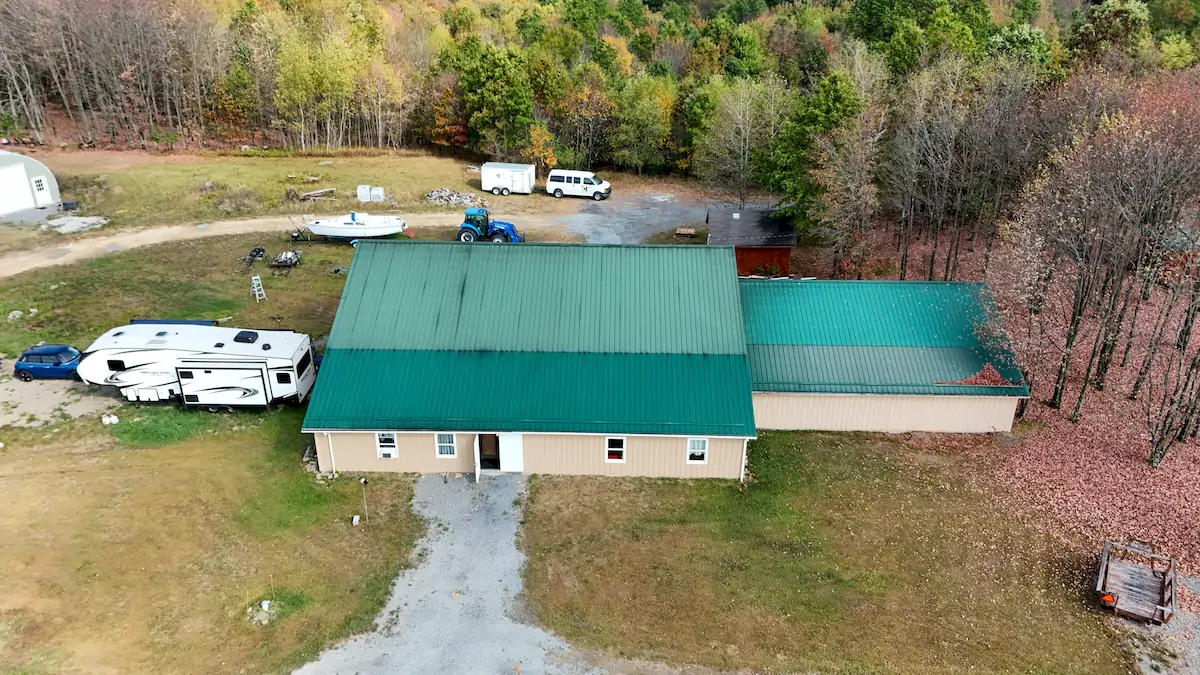 Our Story warehouse where deer creek wine is made at deer creek winery at brooks estate