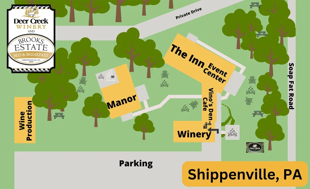 deer creek winery at brooks estate property sitemap