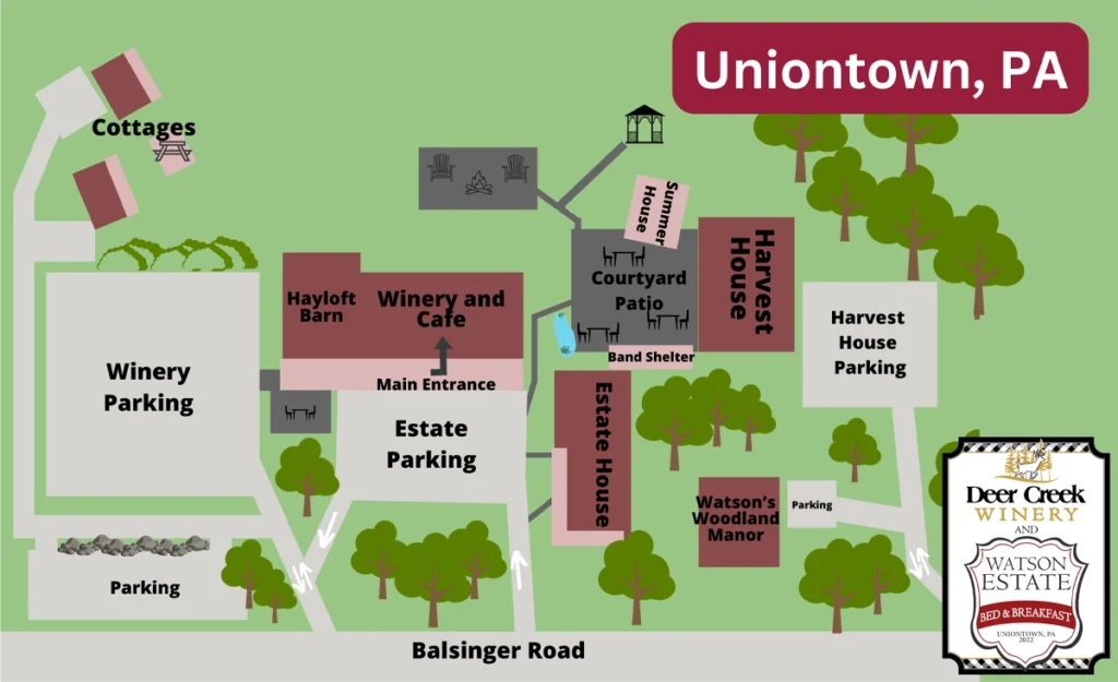 deer creek winery at watson estate property sitemap