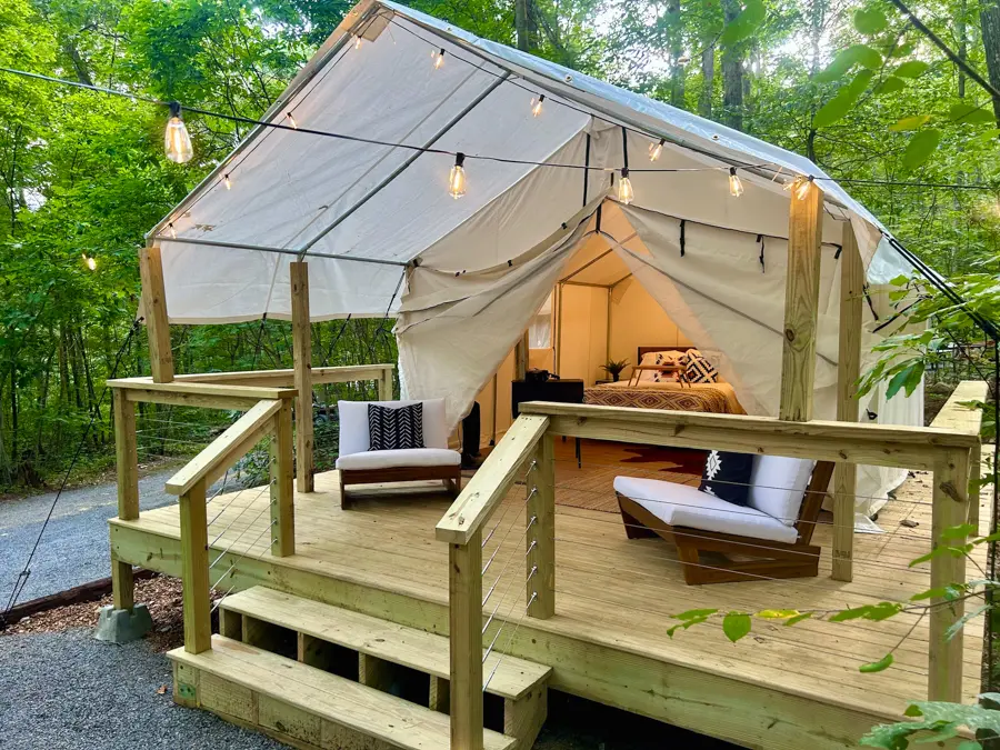 glamping at rustic acres rv resort & campground in shippenville, pa