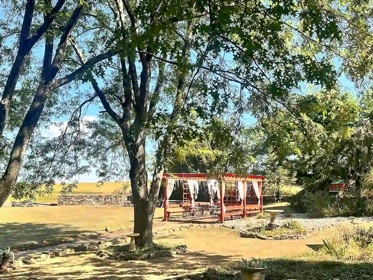 gazebo from the courtyard watson estate