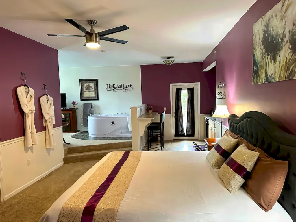 brooks deluxe room at the inn B&B deer creek winery at brooks estate