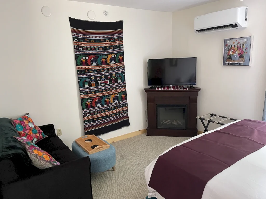 guatemalan adventure bedroom & tv