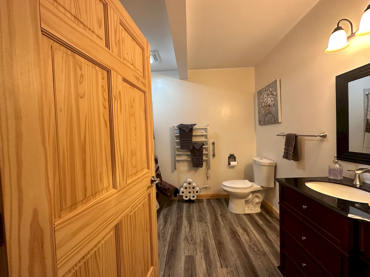 lavender and lemon farm room bathroom