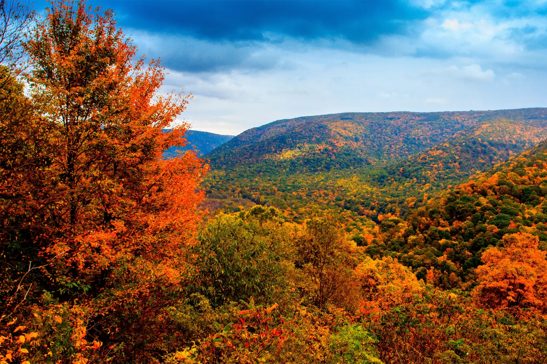 Views at Ohiopyle State Park in Autumn, Pennsylvania