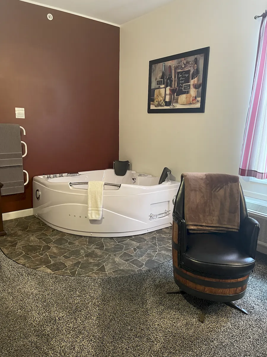 the vintner's room, in room hot tub