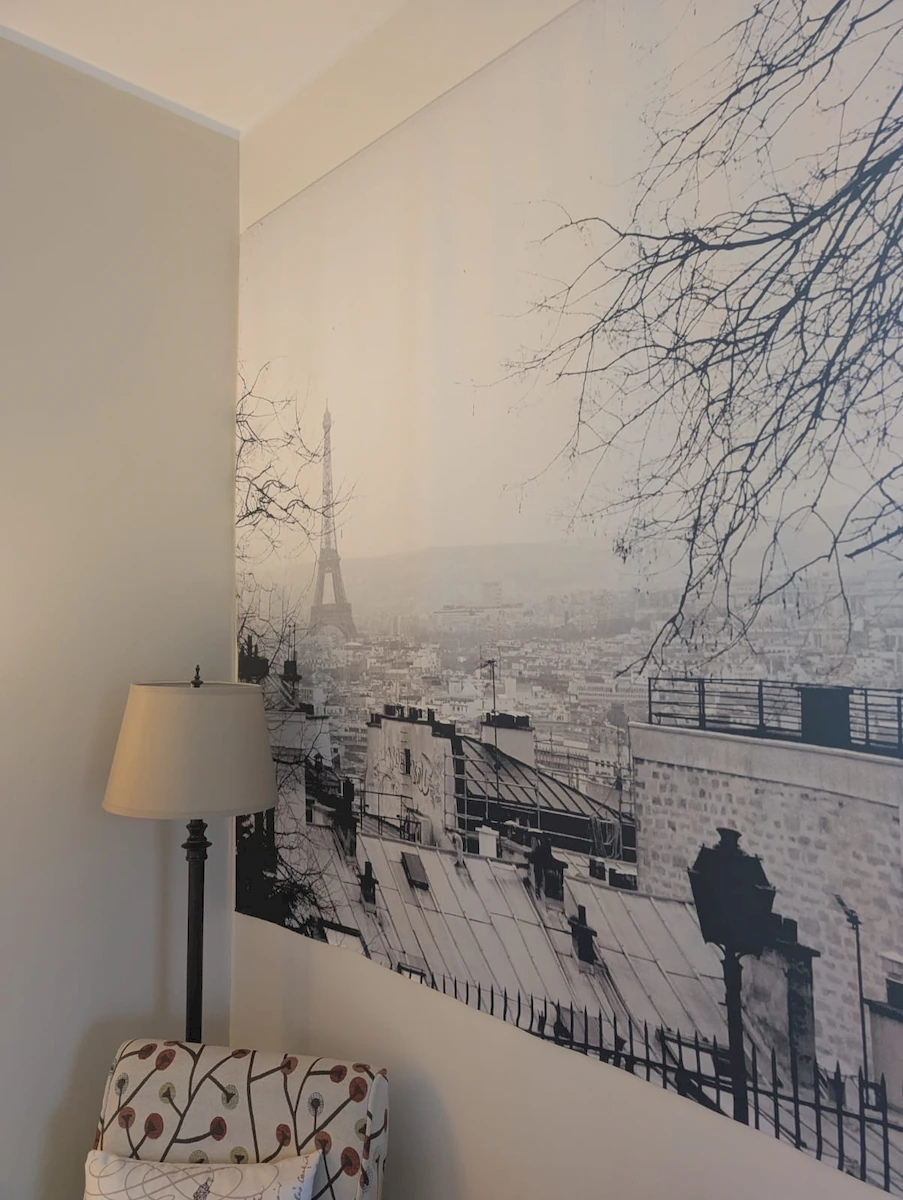 winter in paris room wall decor