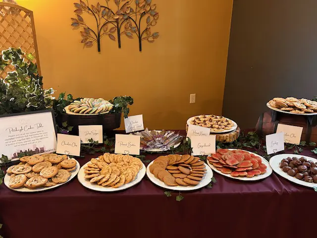 Food Spread for Wedding at The Gathering Place at The Inn Event Center at Deer Creek Winery at Brooks Estate