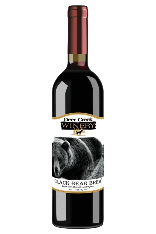 black bear brew merlot coffee infused red wine deer creek wine