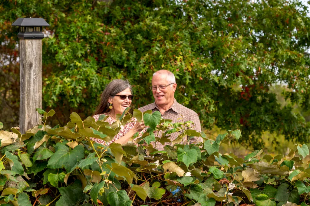 denis and rhonda brooks at deer creek winery at brooks estate