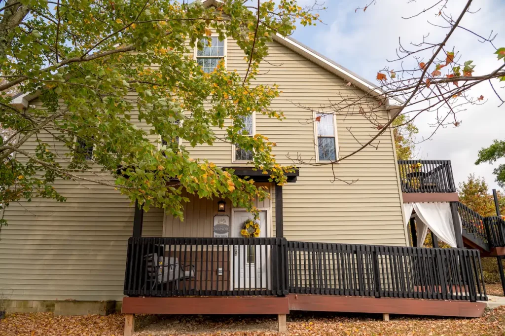 the manor building at deer creek winery at brooks estate