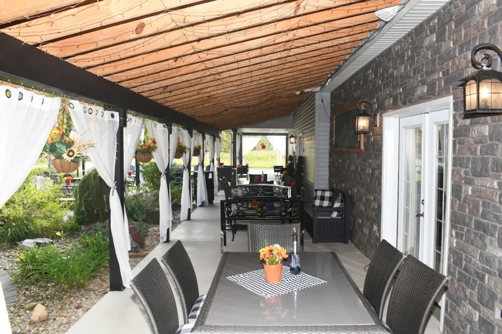 vino's den at brooks estate east porch at deer creek winery