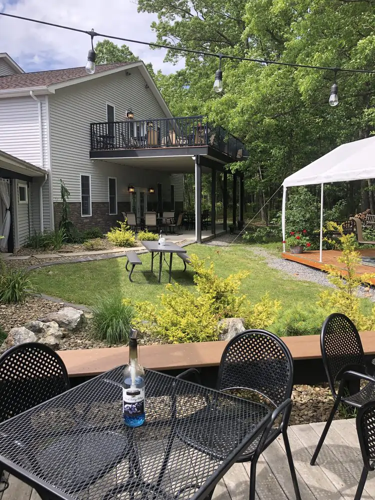 The Gathering Place Deck at The Inn Event Center at Deer Creek Winery at Brooks Estate