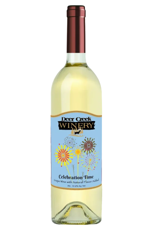 celebration time white sweet blend wine deer creek wine