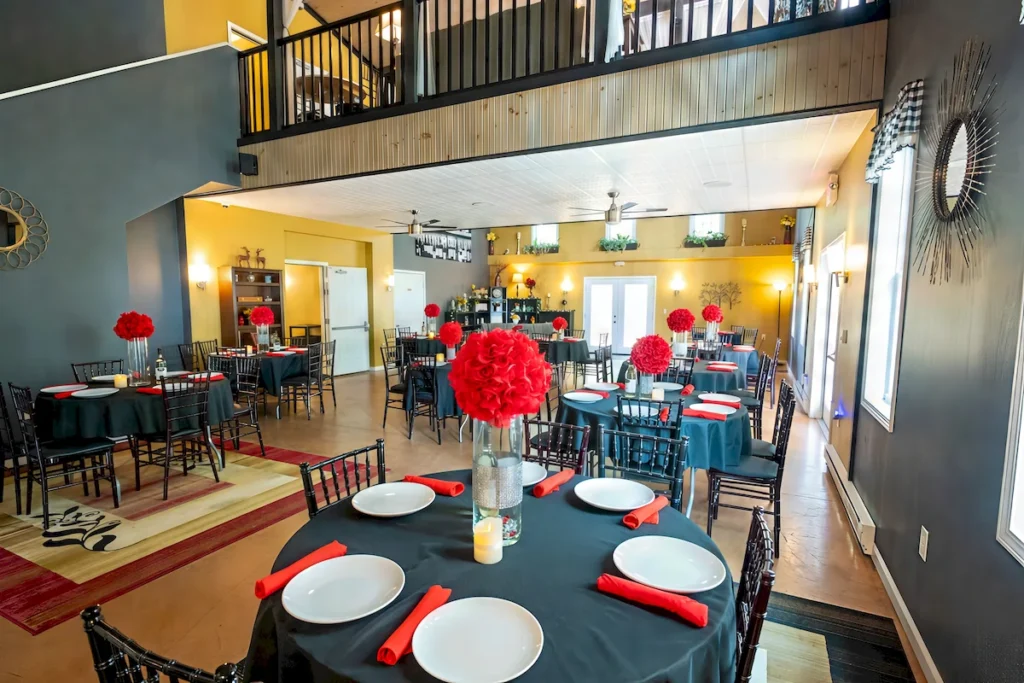 The Gathering Place & Upper Mezzanine at The Inn Event Center at Deer Creek Winery at Brooks Estate
