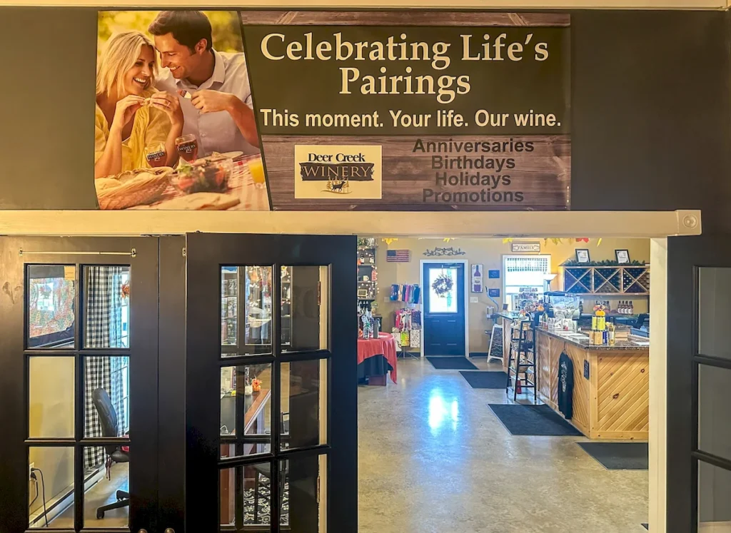 vino's den at brooks estate at deer creek winery