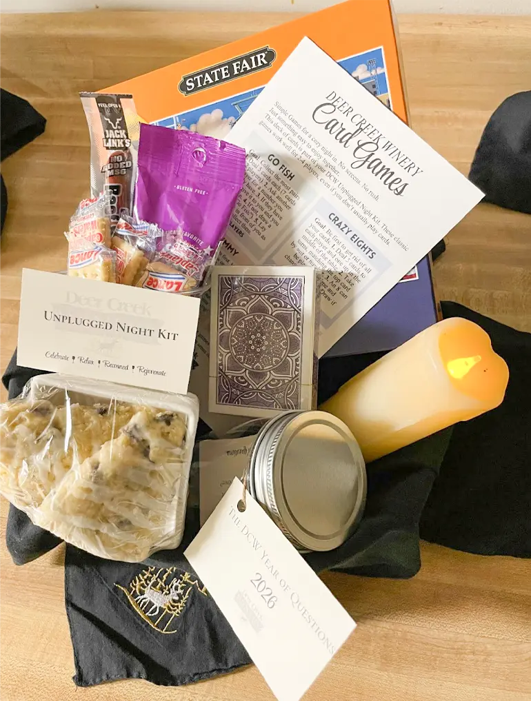 unplugged night kit lodging addon at deer creek winery