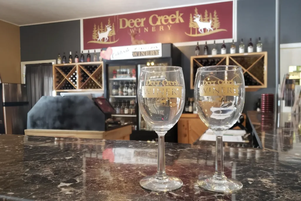 deer creek winery at brooks estate tasting room