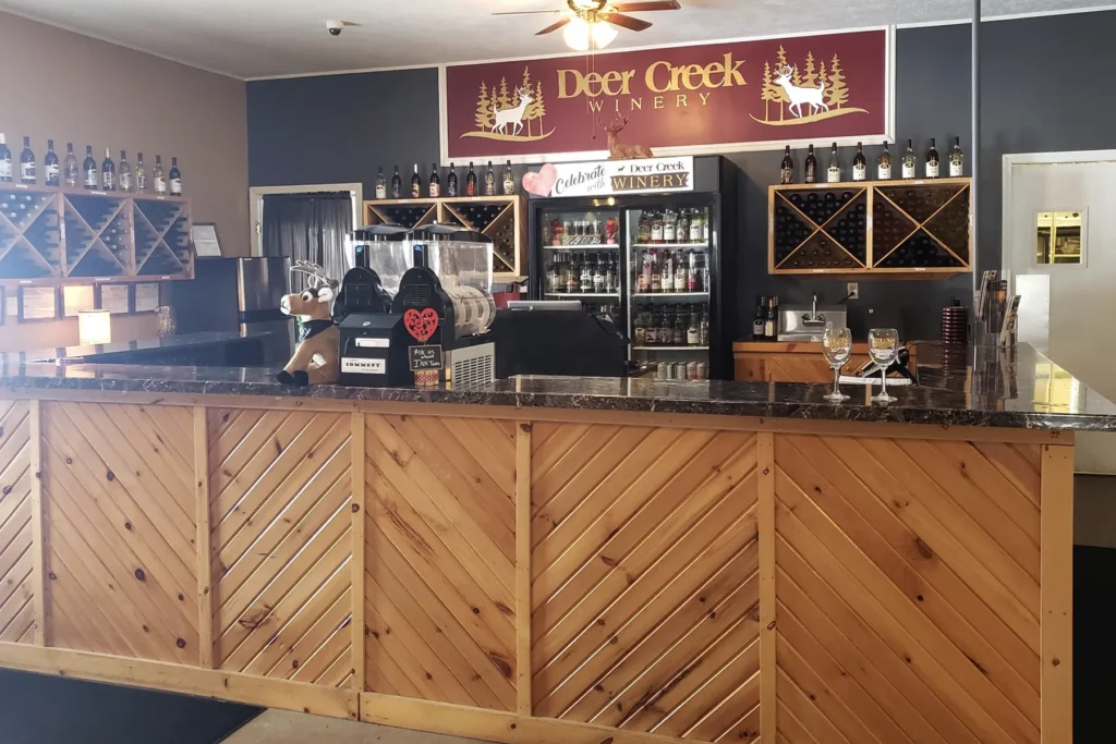 deer creek winery at brooks estate tasting room