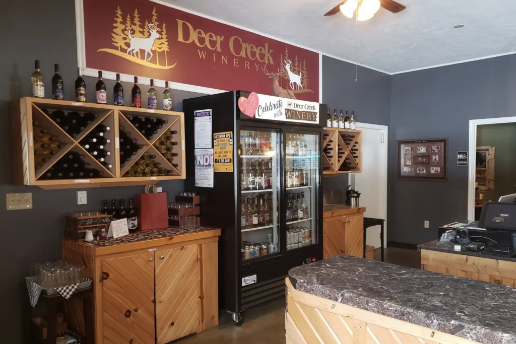 deer creek winery at brooks estate tasting room