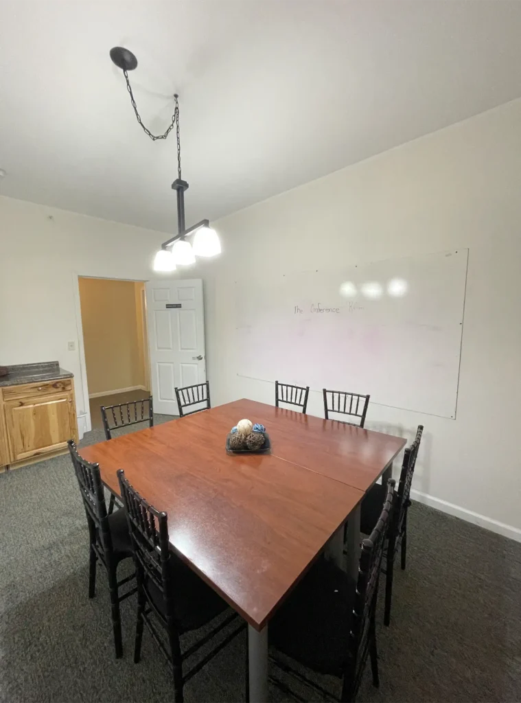 meeting/conference room also used as bridal getting ready suite at deer creek winery at brooks estate