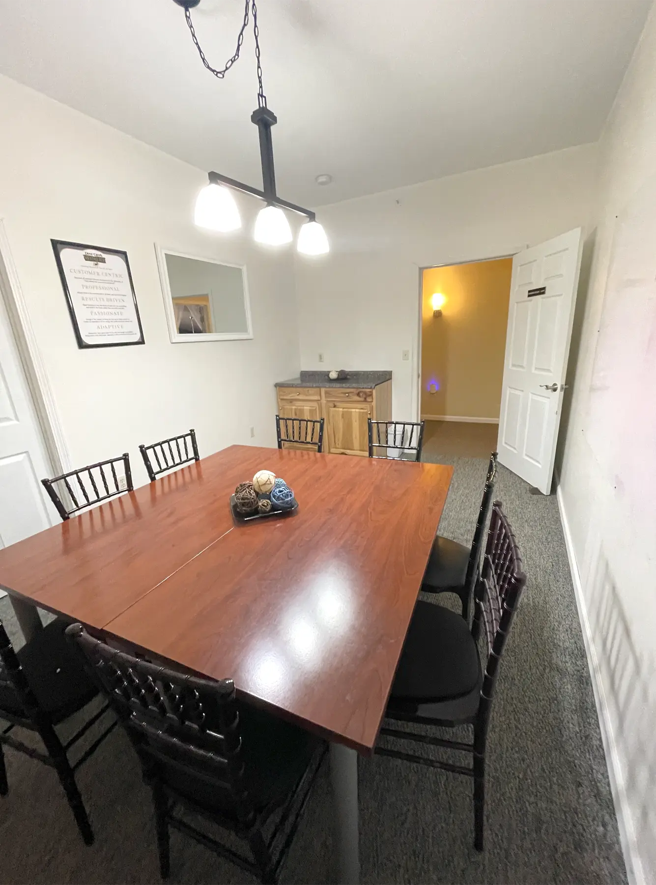 Host An Event at Brooks Estate meeting/conference room also used as bridal getting ready suite at deer creek winery at brooks estate