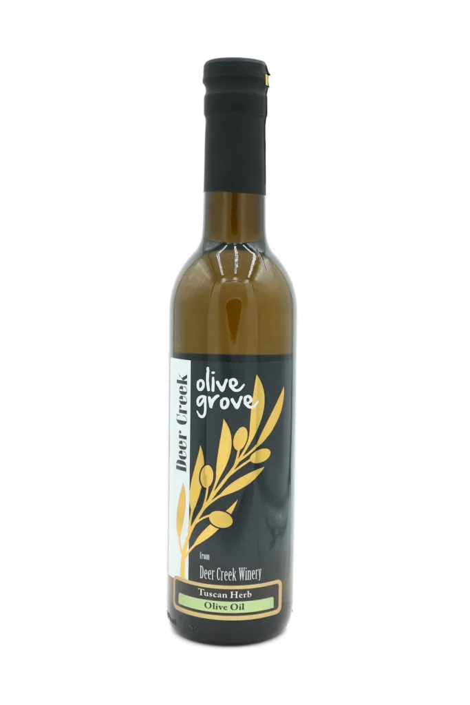 Tuscan Herb Olive Oil bottle from Deer Creek Olive Grove at Deer Creek Winery in Pennsylvania